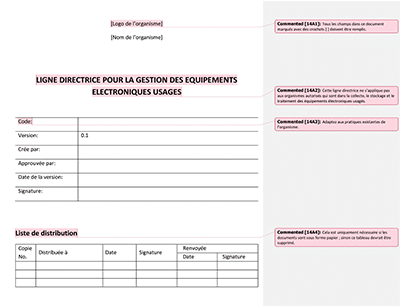 Ligne directrice pour la gestion des équipements électroniques usagés - 14001Academy