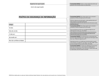 Política de segurança da informação - 27001Academy