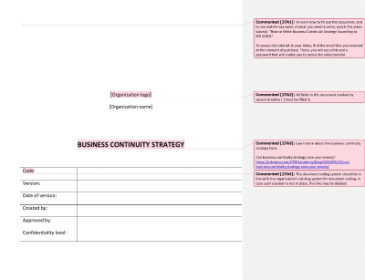 Business Continuity Strategy - 27001Academy