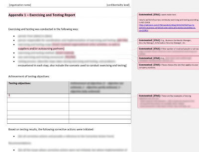 Exercising and Testing Report - 27001Academy
