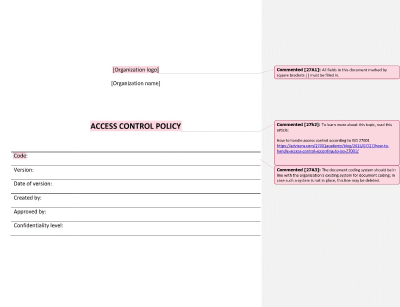 Access Control Policy - 27001Academy