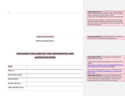 Verfahren zur Lenkung von Dokumenten und Aufzeichnungen - 27001Academy