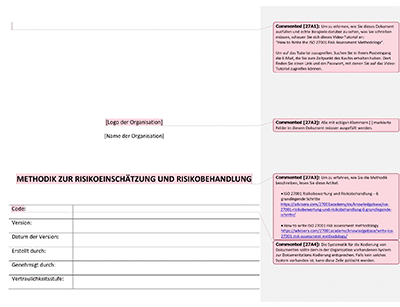 Methodik zur Risikoeinschätzung und Risikobehandlung - 27001Academy