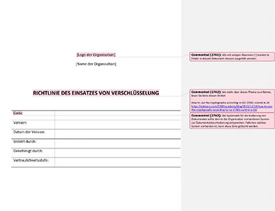 Richtlinie des Einsatzes von Verschlüsselung - 27001Academy