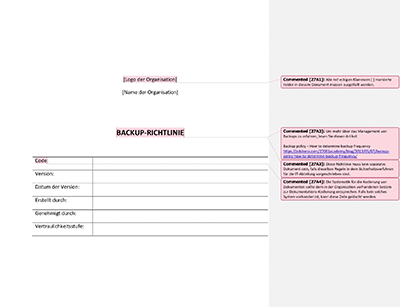 Backup-Richtlinie - 27001Academy