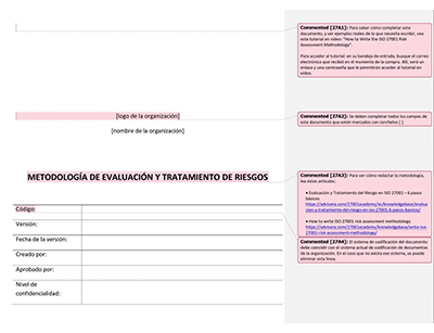 Metodología de evaluación y tratamiento de riesgos - 27001Academy