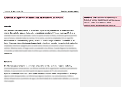 Ejemplos de escenarios de incidentes disruptivos - 27001Academy
