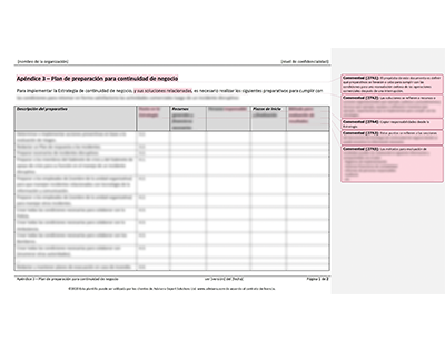 Plan de preparación para continuidad de negocio - 27001Academy