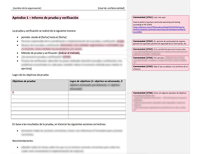 Informe de prueba y verificación - 27001Academy