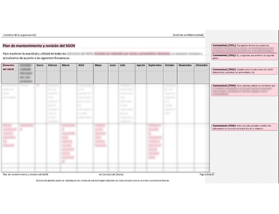 Plan de mantenimiento y revisión del SGCN - 27001Academy