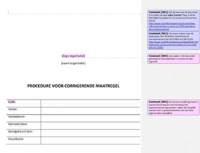 Procedure voor Corrigerende Maatregel - 27001Academy