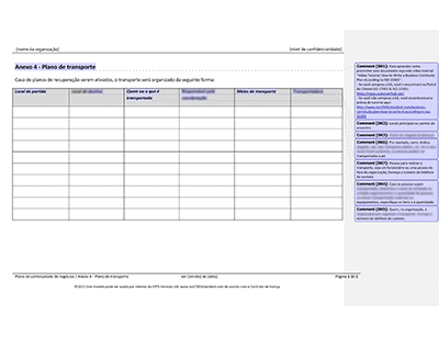 Plano de transporte - 27001Academy