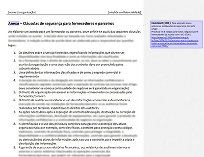 Cláusulas de segurança para fornecedores e parceiros - 27001Academy