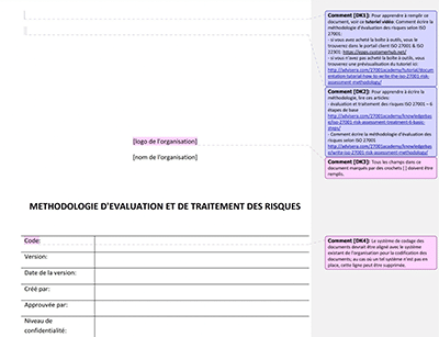 Méthodologie d'évaluation et de traitement des risques - 27001Academy