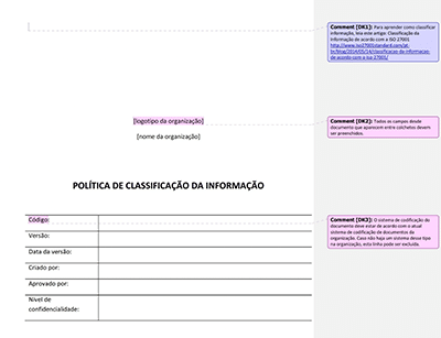 Política de classificação da informação - 27001Academy