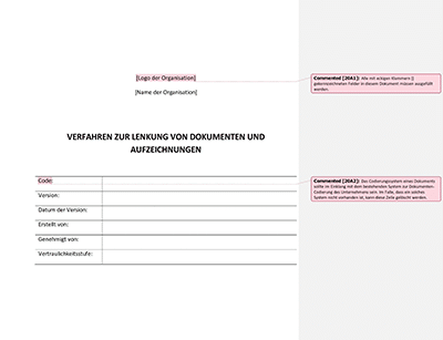 Verfahren zur Lenkung von Dokumenten und Aufzeichnungen (ISO 20000) - 20000Academy