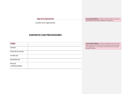 Contrato de proveedores (ISO 20000) - 20000Academy