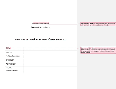 Proceso de diseño y transición de servicios (ISO 20000) - 20000Academy