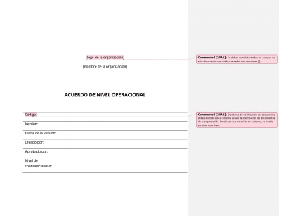 Acuerdo de nivel operacional (OLA) (ISO 20000) - 20000Academy