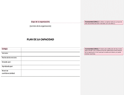 Plan de la capacidad (ISO 20000) - 20000Academy