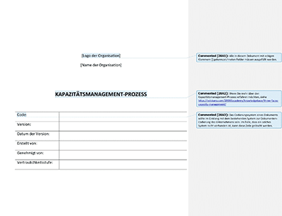 Kapazitätsmanagement-Prozess (ISO 20000) - 20000Academy