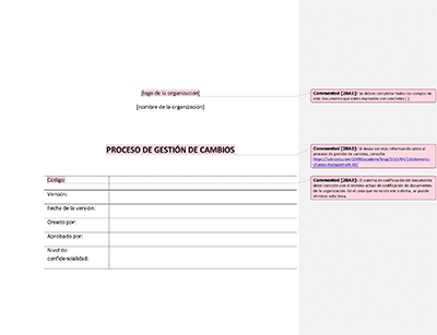 Proceso de gestión de cambios (ISO 20000) - 20000Academy