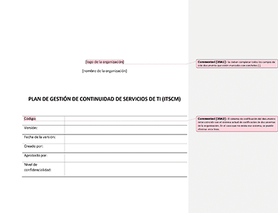 Plan de continuidad de servicios de TI (ISO 20000) - 20000Academy
