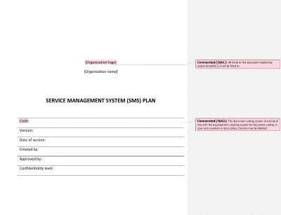 Service Management System Plan (ISO 20000) - 20000Academy