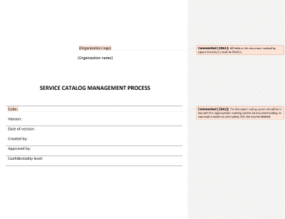 Service Catalog Management Process (ISO 20000) - 20000Academy