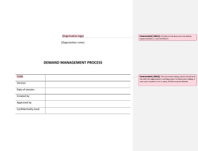 Demand Management Process (ISO 20000) - 20000Academy