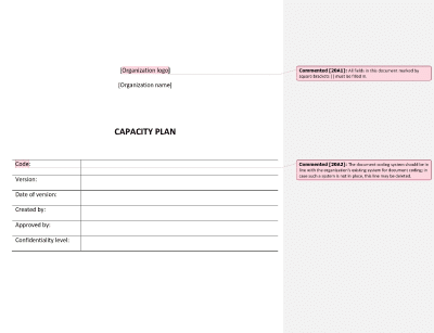 Capacity Plan (ISO 20000) - 20000Academy