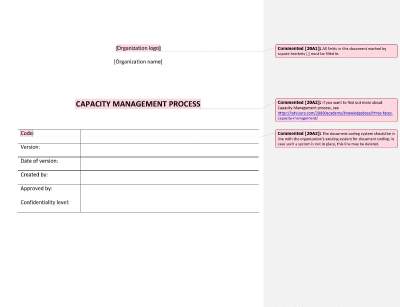 Capacity Management Process (ISO 20000) - 20000Academy