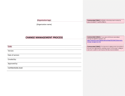 Change Management Process (ISO 20000) - 20000Academy