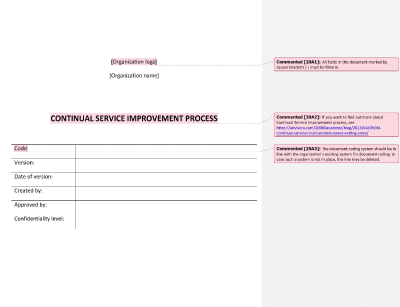 Continual Service Improvement Process (ISO 20000) - 20000Academy